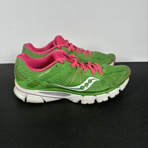 SAUCONY Flexfilm Pro Grid Mirage 3 Lime Green Pink Sneakers‎ Size 9 / 40.5
